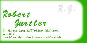 robert gurtler business card